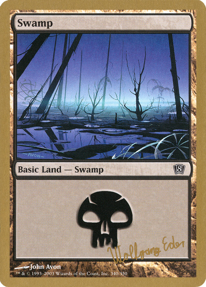 Swamp (we340) (Wolfgang Eder) [World Championship Decks 2003] | Card Citadel