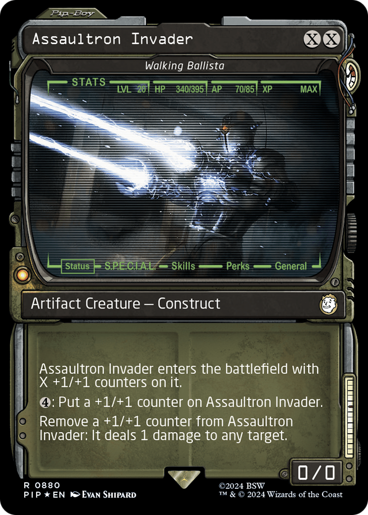 Assaultron Invader - Walking Ballista (Surge Foil) [Fallout] | Card Citadel