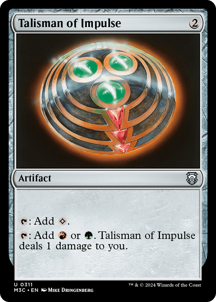 Talisman of Impulse (Ripple Foil) [Modern Horizons 3 Commander] | Card Citadel