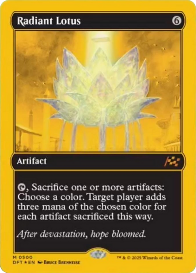 Radiant Lotus (First-Place Foil) [Aetherdrift] | Card Citadel
