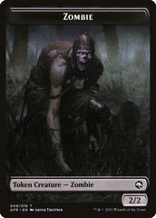 Zombie // Dog Illusion Double-Sided Token [Dungeons & Dragons: Adventures in the Forgotten Realms Tokens] | Card Citadel