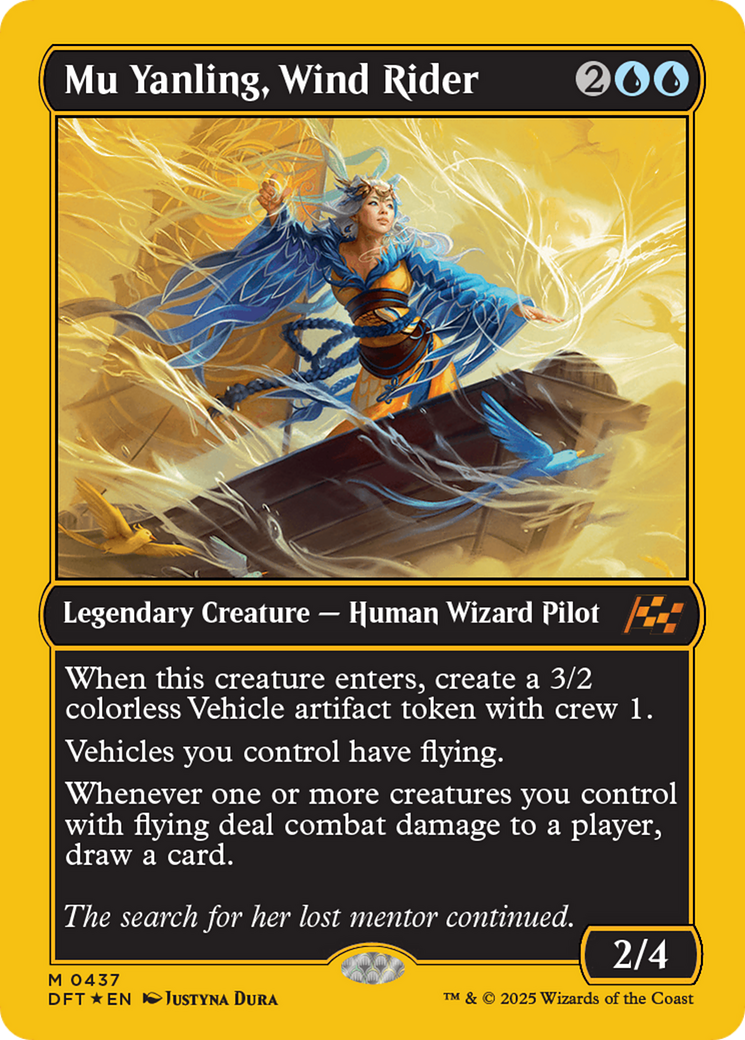 Mu Yanling, Wind Rider (First-Place Foil) [Aetherdrift] | Card Citadel