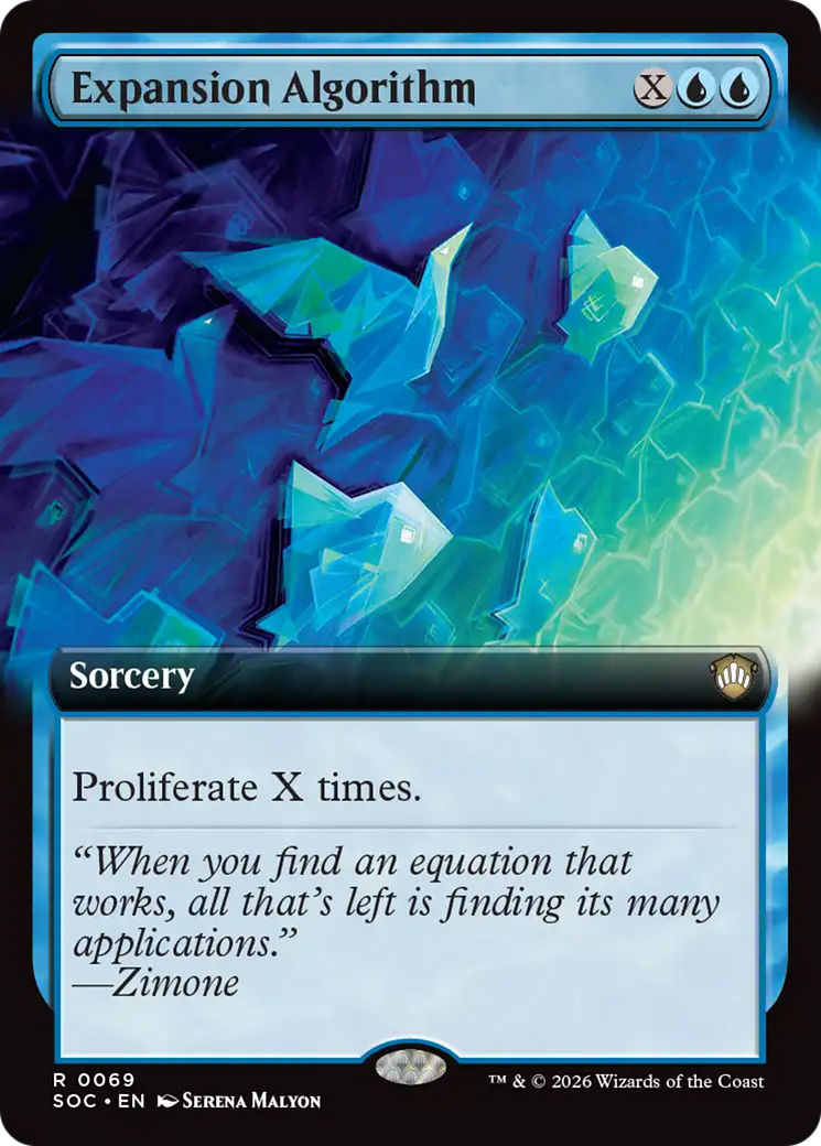 Expansion Algorithm (Extended Art) [Secrets of Strixhaven Commander] | Card Citadel