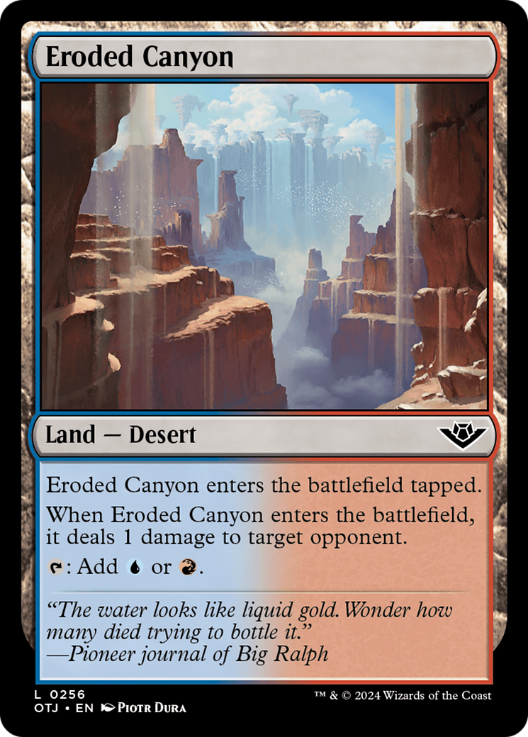 Eroded Canyon [Outlaws of Thunder Junction] | Card Citadel