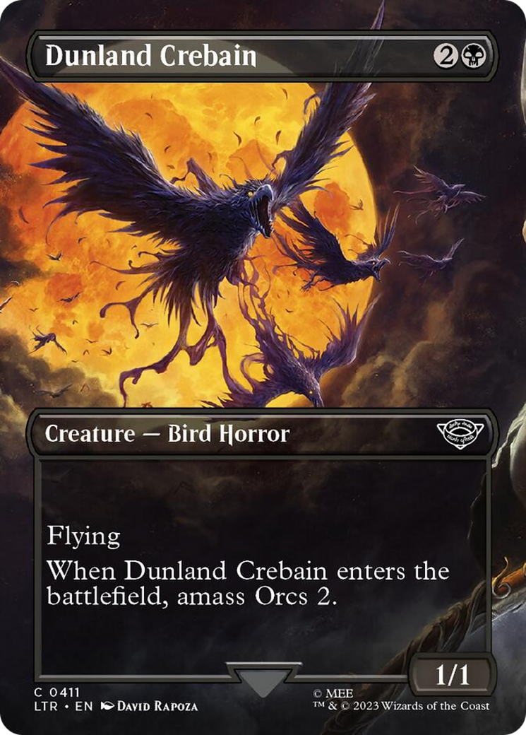 Dunland Crebain (Borderless Alternate Art) [The Lord of the Rings: Tales of Middle-Earth] | Card Citadel