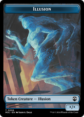 Illusion (Ripple Foil) // Servo Double-Sided Token [Modern Horizons 3 Commander Tokens] | Card Citadel
