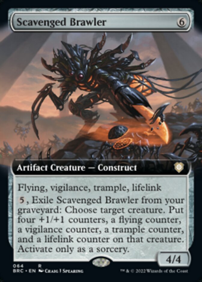 Scavenged Brawler (Extended Art) [The Brothers' War Commander] | Card Citadel