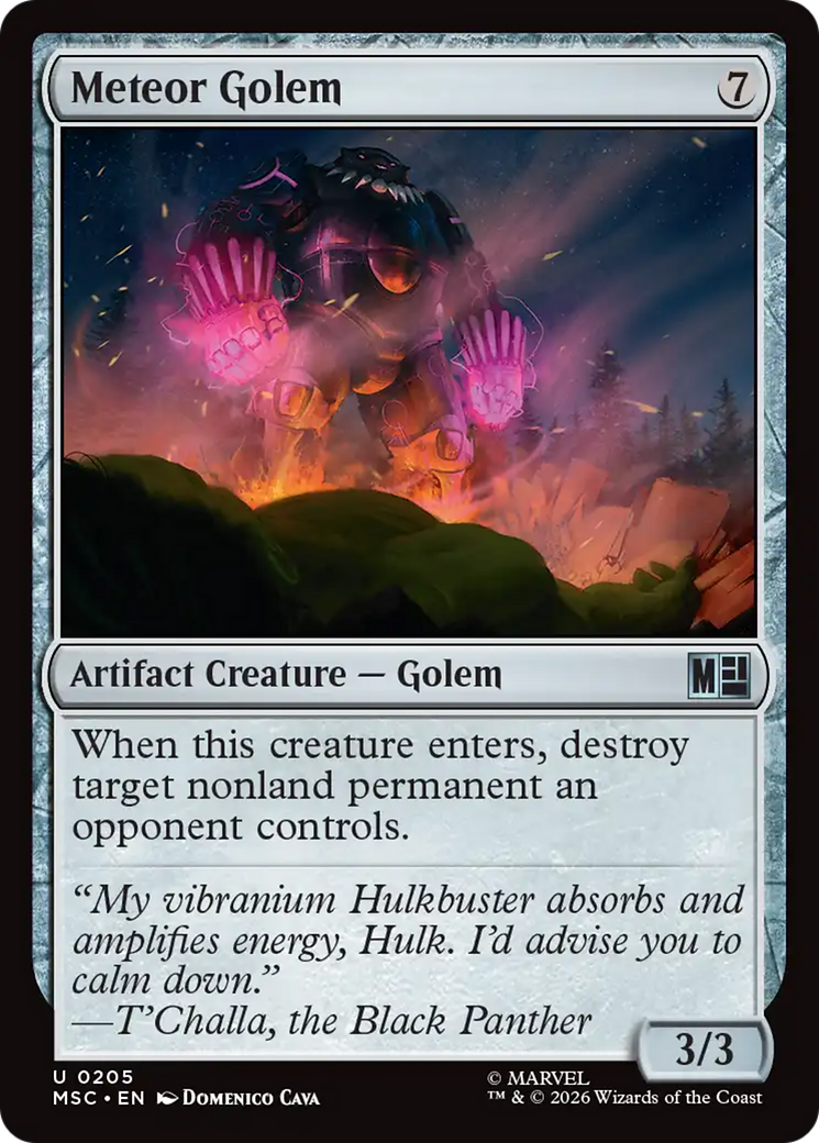 Meteor Golem (Surge Foil) [Marvel Super Heroes Commander] | Card Citadel