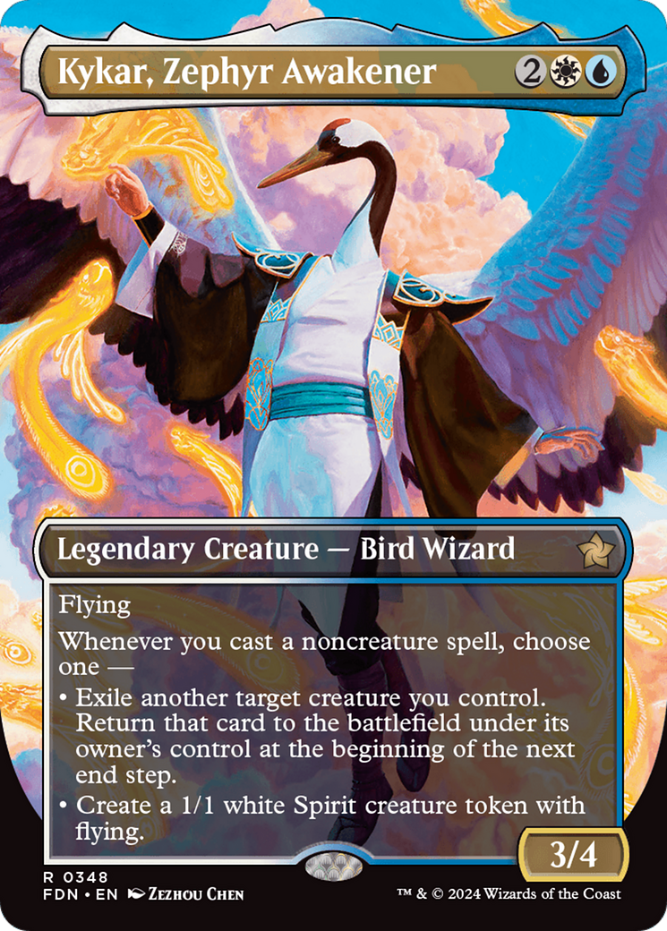 Kykar, Zephyr Awakener (Borderless) [Foundations] | Card Citadel