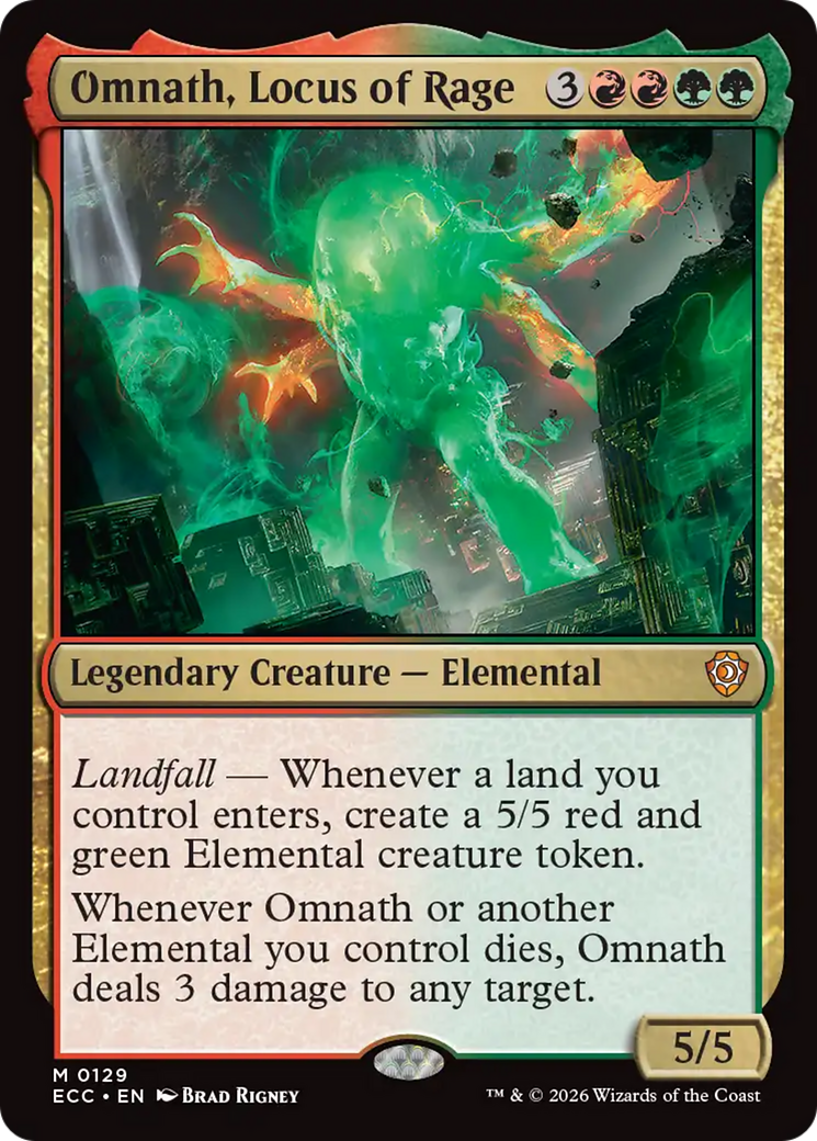 Omnath, Locus of Rage [Lorwyn Eclipsed Commander] | Card Citadel