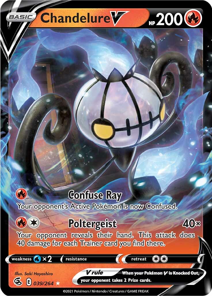 Chandelure V (039/264) [Sword & Shield: Fusion Strike] | Card Citadel