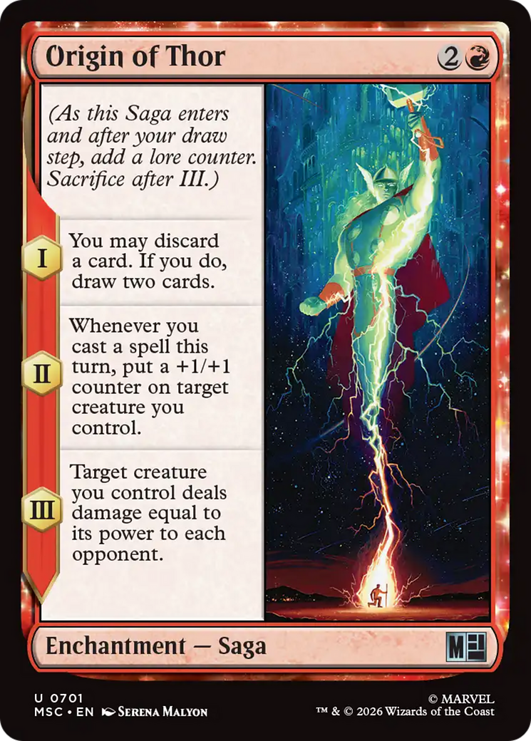 Origin of Thor [Marvel Super Heroes Commander] | Card Citadel