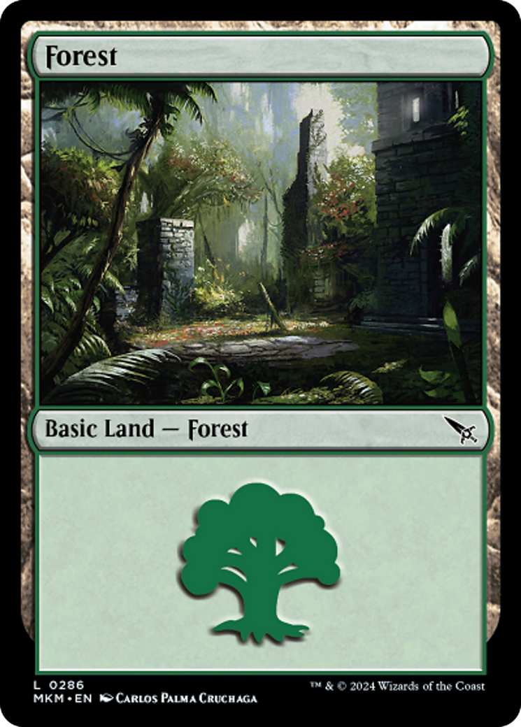 Forest (0286) [Murders at Karlov Manor] | Card Citadel