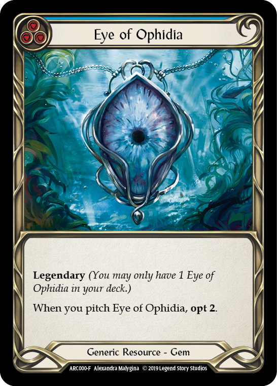 Eye of Ophidia [ARC000-F] (Arcane Rising)  1st Edition Cold Foil | Card Citadel