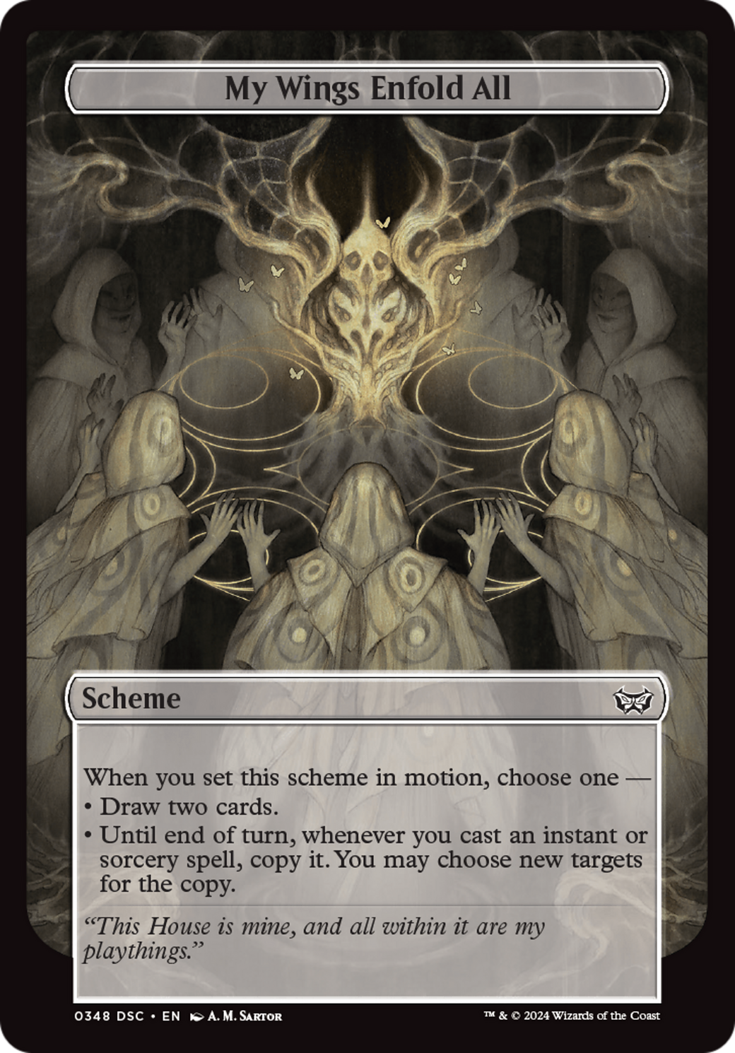 My Wings Enfold All (Full Art) [Duskmourn: Archenemy] | Card Citadel