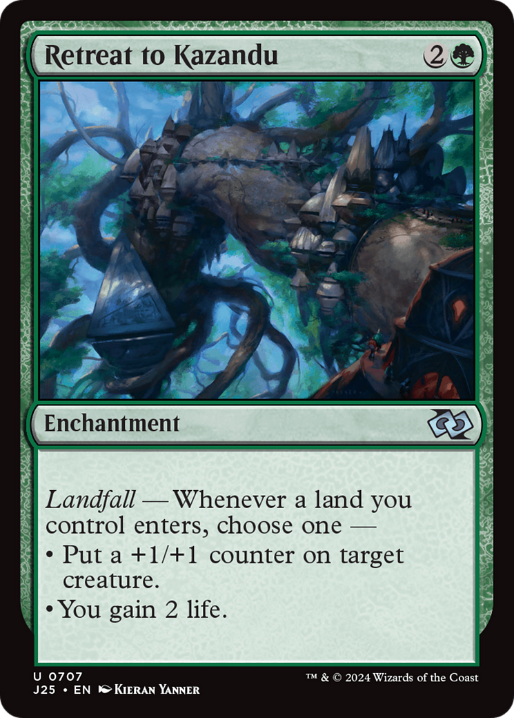 Retreat to Kazandu [Foundations Jumpstart] | Card Citadel