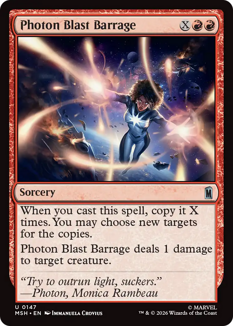 Photon Blast Barrage [Marvel Super Heroes] | Card Citadel