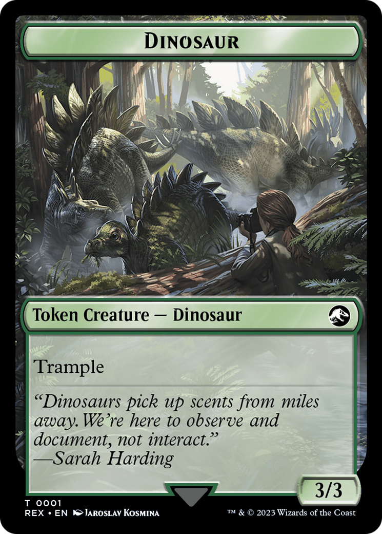 Map // Dinosaur (0001) Double-Sided Token [The Lost Caverns of Ixalan Tokens] | Card Citadel