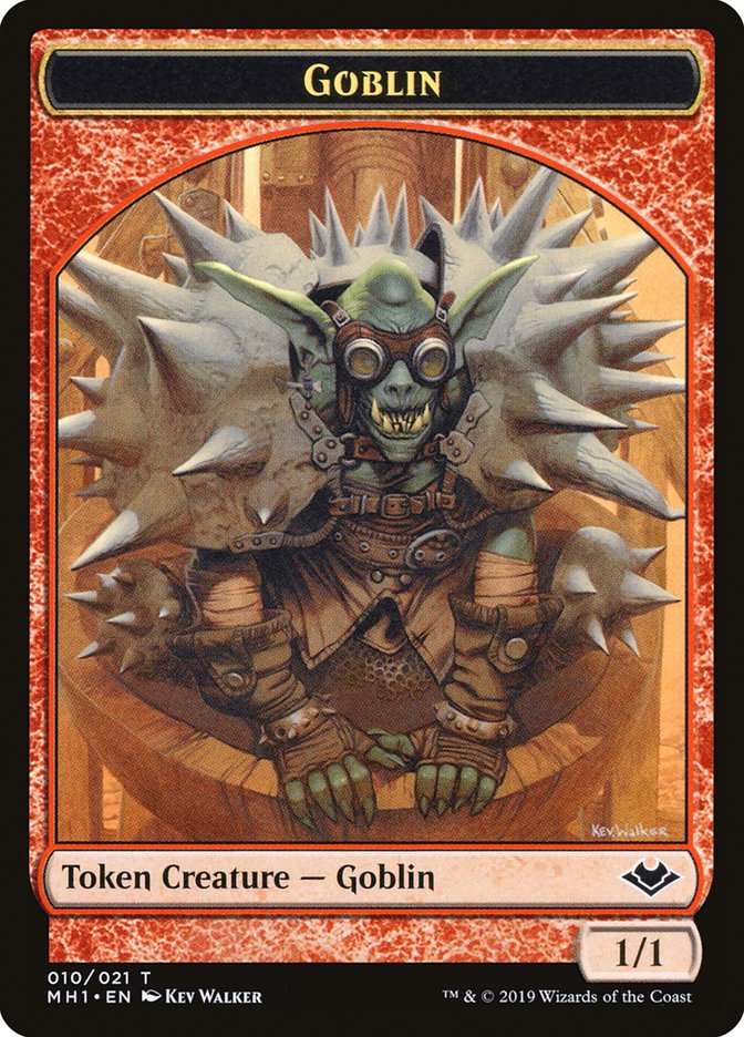 Goblin (010) // Golem (018) Double-Sided Token [Modern Horizons Tokens] | Card Citadel