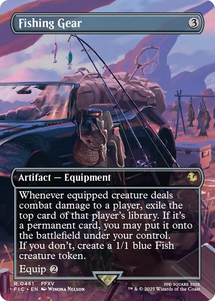 Fishing Gear (Borderless) [FINAL FANTASY Commander] | Card Citadel