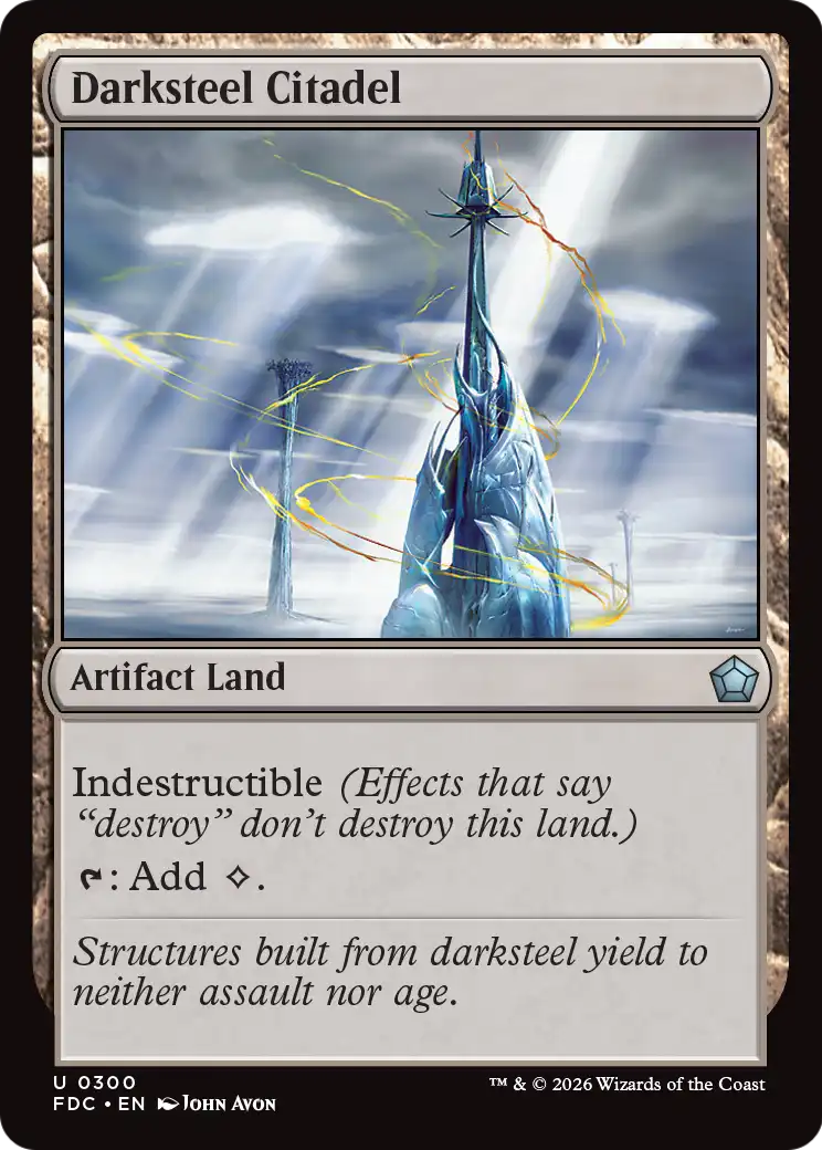 Darksteel Citadel [Foundations Commander] | Card Citadel