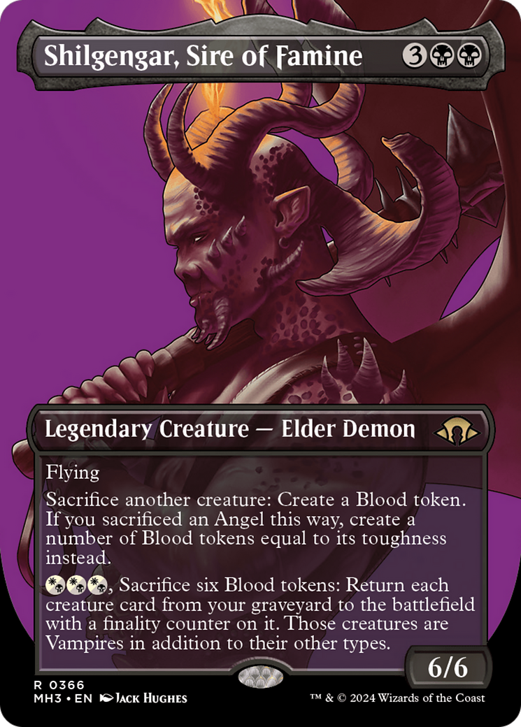 Shilgengar, Sire of Famine (Borderless) [Modern Horizons 3] | Card Citadel