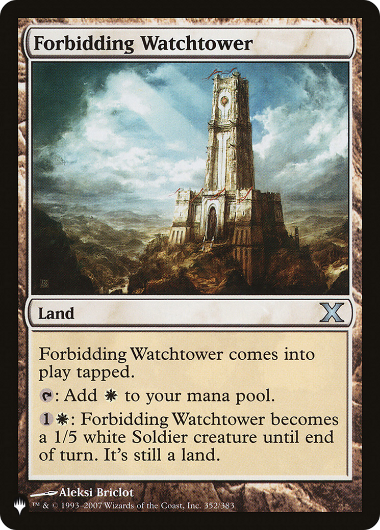 Forbidding Watchtower [The List] | Card Citadel