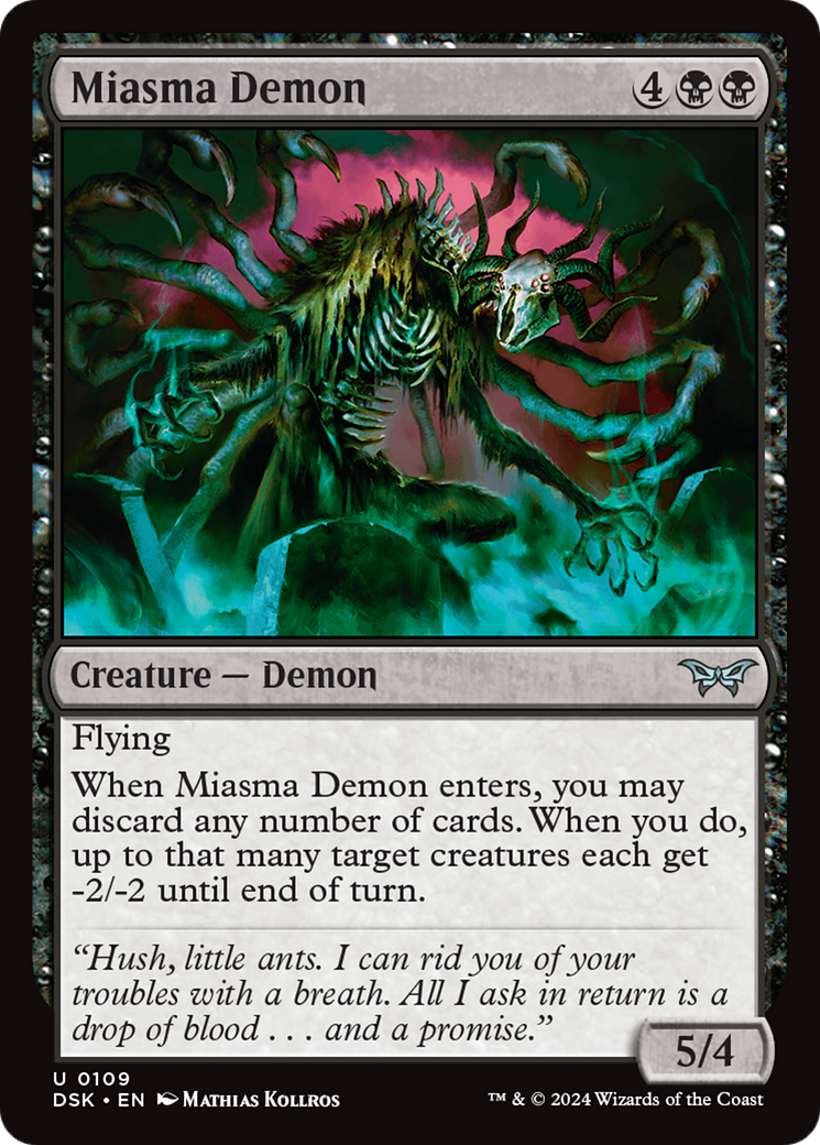 Miasma Demon [Duskmourn: House of Horror] | Card Citadel