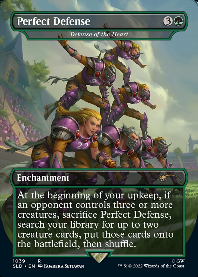 Perfect Defense - Defense of the Heart (Borderless) [Secret Lair Drop Series] | Card Citadel