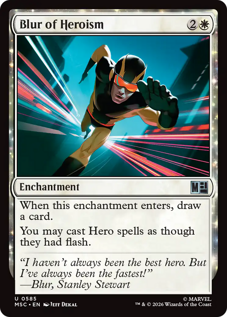Blur of Heroism [Marvel Super Heroes Commander] | Card Citadel