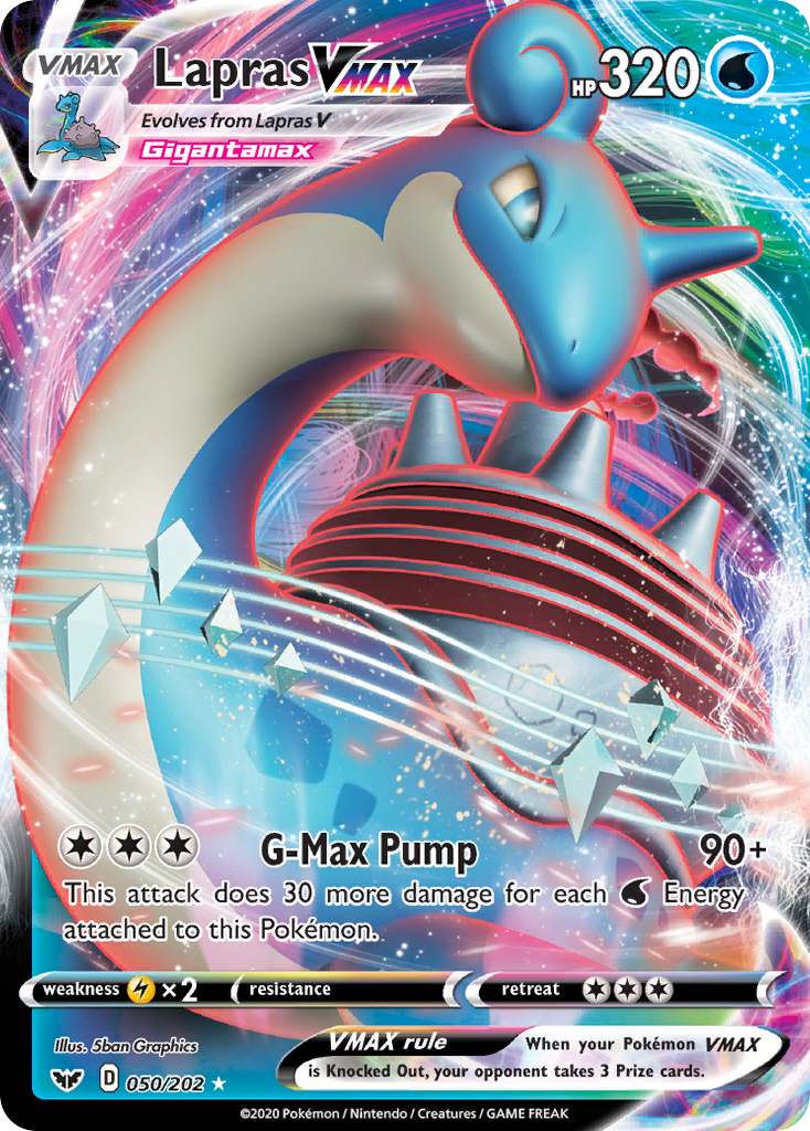 Lapras VMAX (050/202) [Sword & Shield: Base Set] | Card Citadel