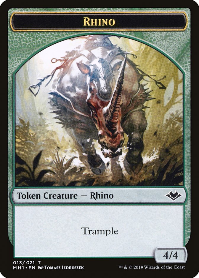 Rhino Token [Modern Horizons Tokens] | Card Citadel