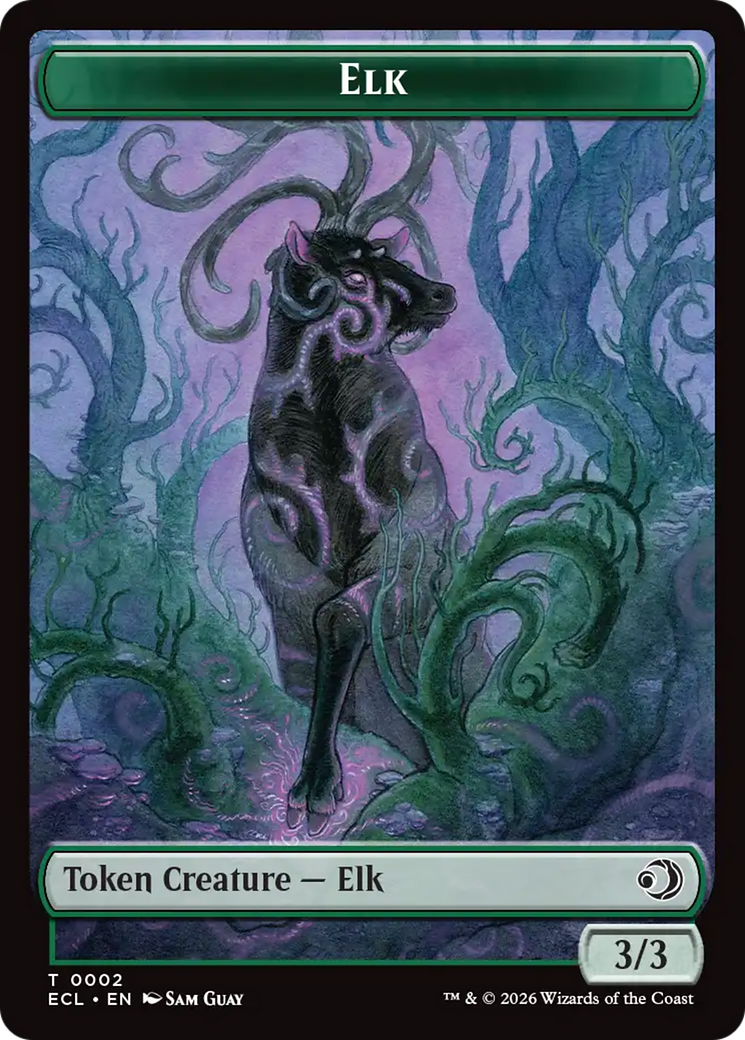 Elk // Emblem - Oko, Shadowmoor Scion Double-Sided Token [Lorwyn Eclipsed Tokens] | Card Citadel