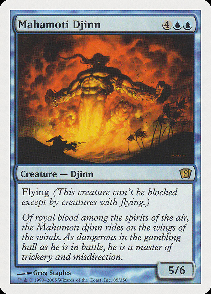 Mahamoti Djinn (9th Edition) [Oversize Cards] | Card Citadel