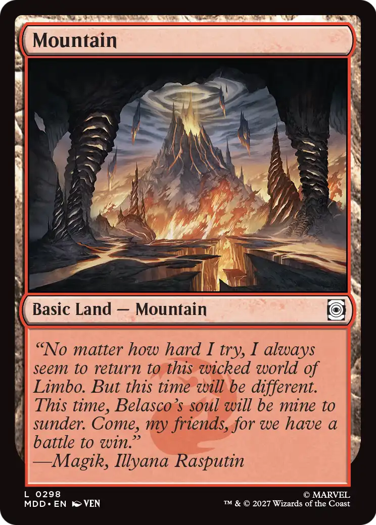 Mountain (0298) [Marvel: Darkhold Destiny] | Card Citadel