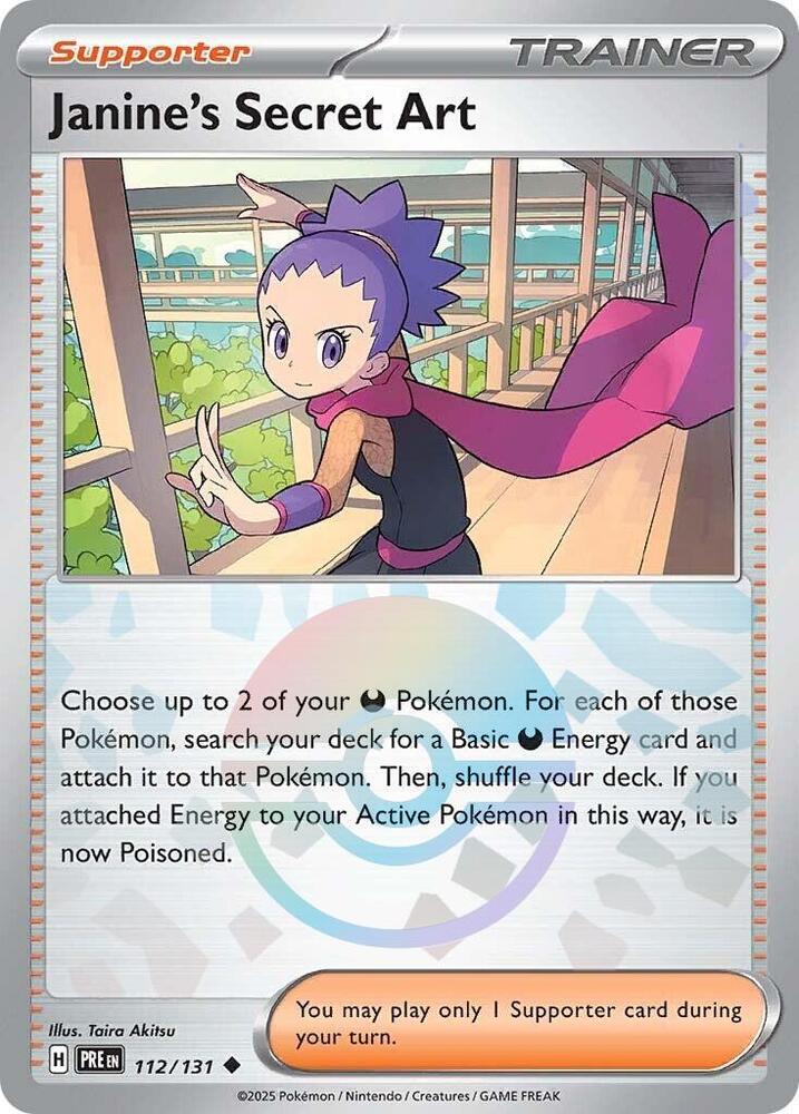 Janine's Secret Art (112/131) (Poke Ball Pattern) [Scarlet & Violet: Prismatic Evolutions] | Card Citadel
