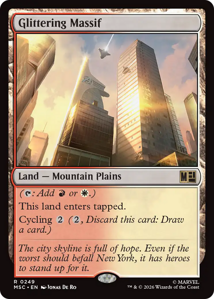 Glittering Massif [Marvel Super Heroes Commander] | Card Citadel