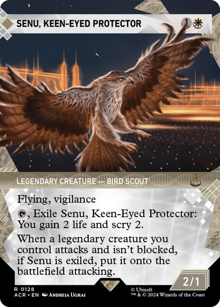 Senu, Keen-Eyed Protector (Showcase) [Assassin's Creed] | Card Citadel