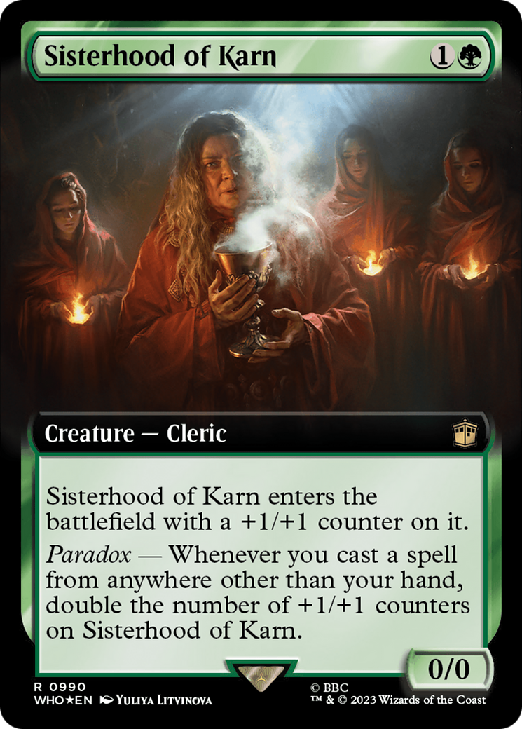 Sisterhood of Karn (Extended Art) (Surge Foil) [Doctor Who] | Card Citadel