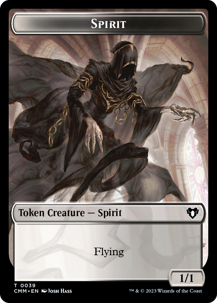 Spirit (0039) // Bird Illusion Double-Sided Token [Commander Masters Tokens] | Card Citadel