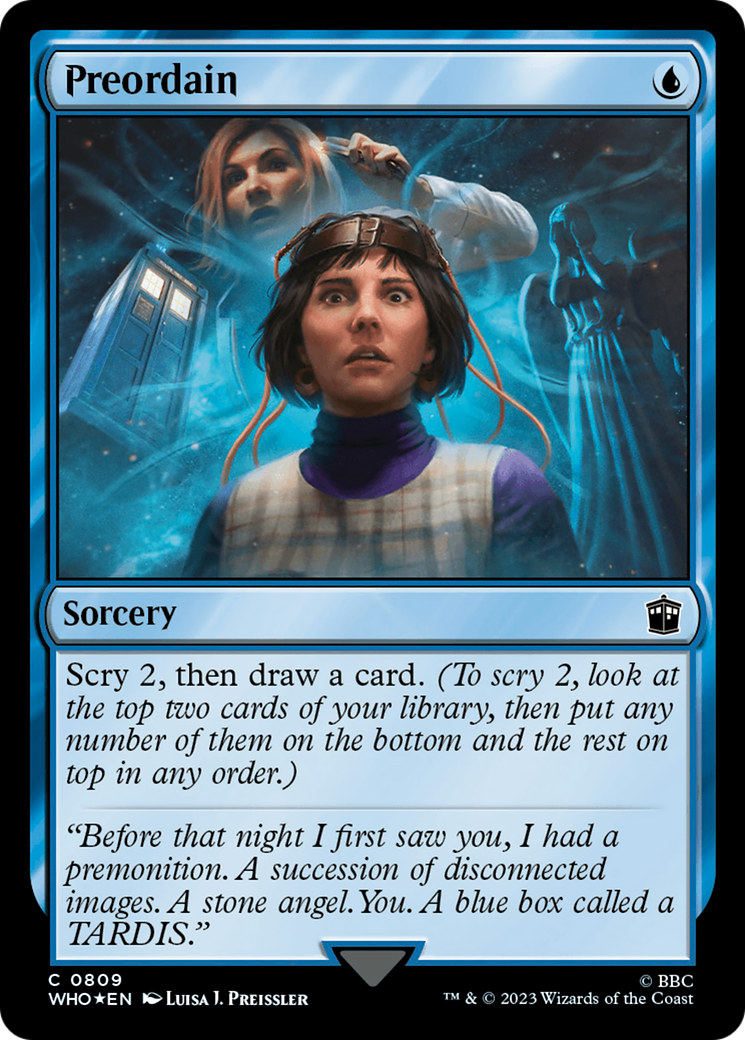 Preordain (Surge Foil) [Doctor Who] | Card Citadel