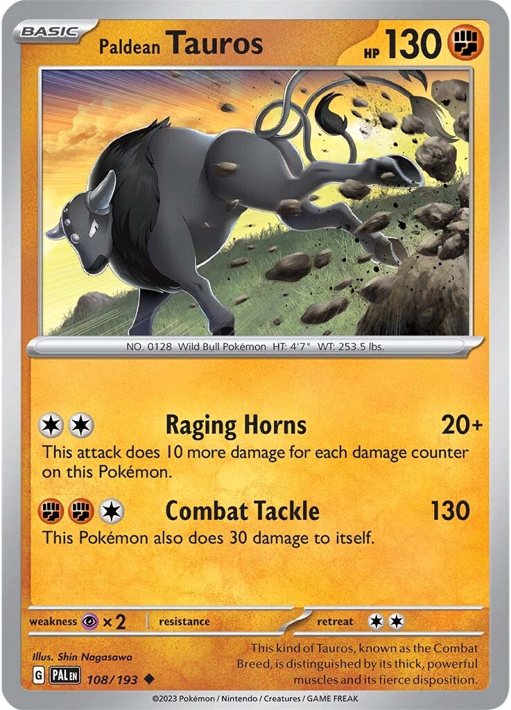 Paldean Tauros (108/193) [Scarlet & Violet: Paldea Evolved] | Card Citadel