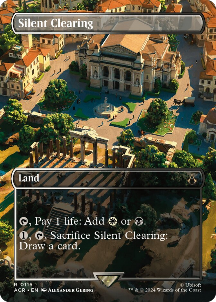 Silent Clearing (Borderless) [Assassin's Creed] | Card Citadel