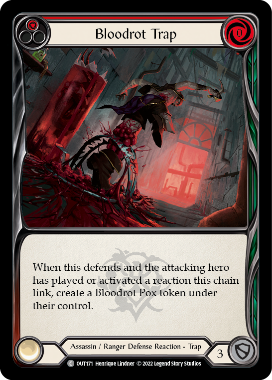 Bloodrot Trap (Red) [OUT171] (Outsiders)  Rainbow Foil | Card Citadel