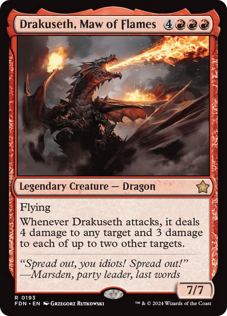 Drakuseth, Maw of Flames [Foundations] | Card Citadel