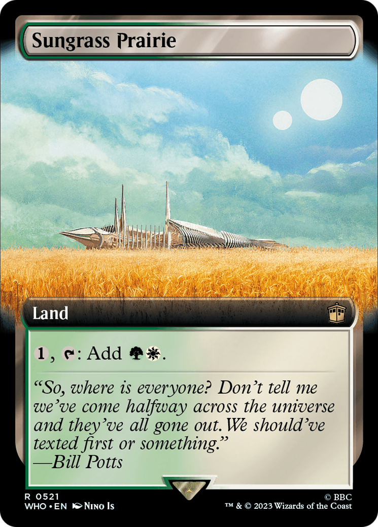 Sungrass Prairie (Extended Art) [Doctor Who] | Card Citadel