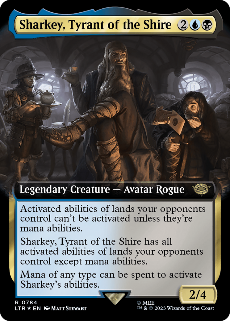 Sharkey, Tyrant of the Shire (Extended Art) (Surge Foil) [The Lord of the Rings: Tales of Middle-Earth] | Card Citadel