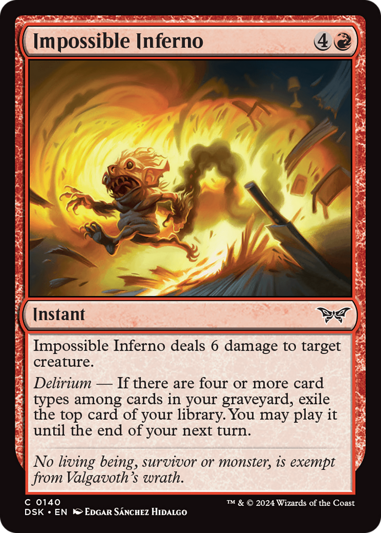 Impossible Inferno [Duskmourn: House of Horror] | Card Citadel