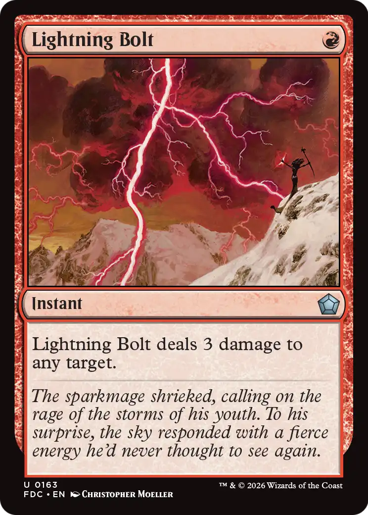 Lightning Bolt [Foundations Commander] | Card Citadel