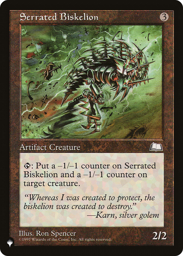 Serrated Biskelion [The List Reprints] | Card Citadel